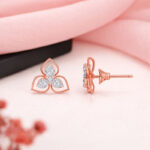 TRINITY PETAL DIAMOND STUDS - 18K JEWELLERY