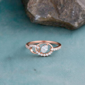 Luna Arc Diamond Ring - 18K Jewellery