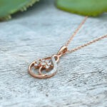 Elegant Aura Diamond Pendant - 18K Jewellery