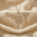 Crown-Drop Elegance Diamond Pendant - 18K Jewellery