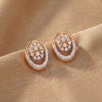 Starburst Halo Diamond Studs - 18K Jewellery