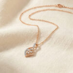 Diamond Petal Drop Pendant - 18K Jewellery
