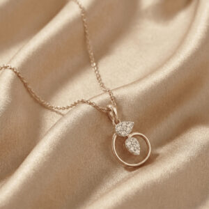 Dewdrop Embrace Diamond Pendant - 18K Jewellery