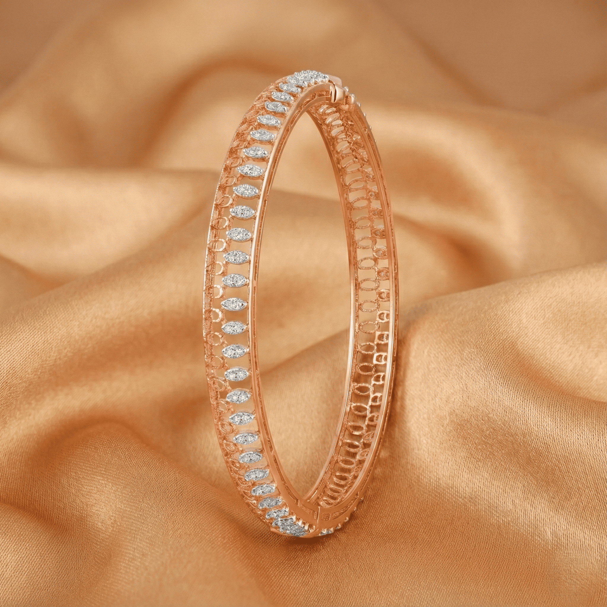 Twinkle Trail Diamond Bangle - 18K Jewellery Twinkle Trail Diamond Bangle - 18K Jewellery