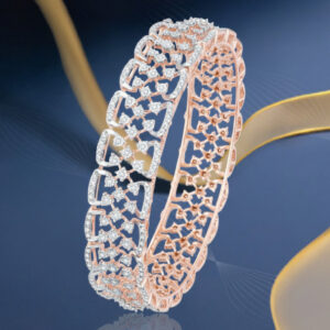 Celestial Grace Diamond Bangle - 18K Jewellery