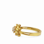 Golden Scroll Bloom Ring - 22K Jewellery