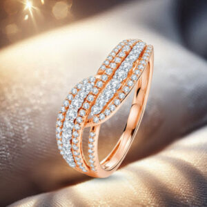 RADIANT WAVES DIAMOND RING - 18K JEWELLERY