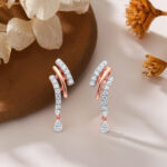 MODERN ARC DIAMOND DROPS - 18K JEWELLERY