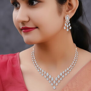 Coral Radiance Diamond Set  - 18K Jewellery