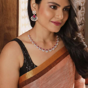 Orchid Bloom Diamond Set  - 18K Jewellery