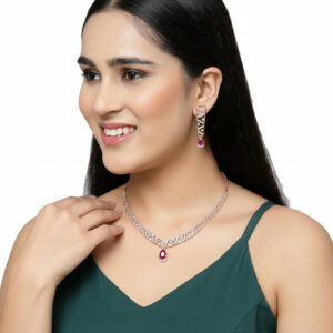 Enchanted Teardrop Diamond Set - 18K Jewellery