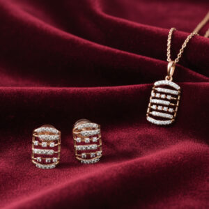 Milestone Diamond Pendant Set - 18K Jewellery