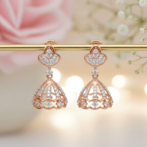 RADIANT HARMONY DIAMOND JHUMKAS - 18K JEWELLERY