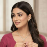 Elegant Floral Diamond Set - 18K Jewellery