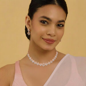 Elegant Diamond Drop Set - 18K Jewellery