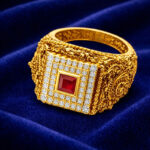 Heritage Crimson Gold Ring - 22K Jewellery