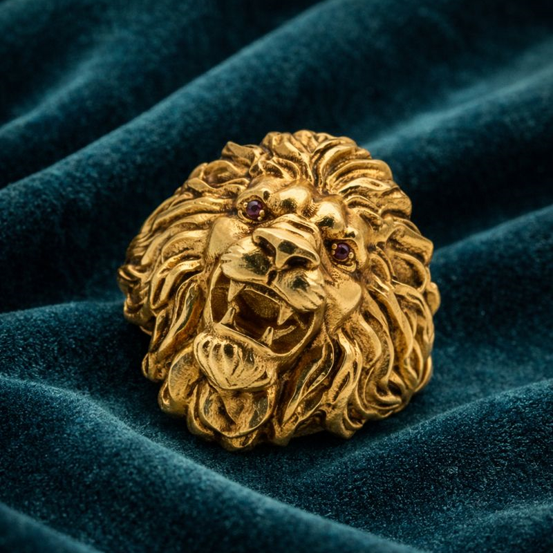 Royal Simha Gold Ring - 22K Jewellery Royal Simha Gold Ring - 22K Jewellery