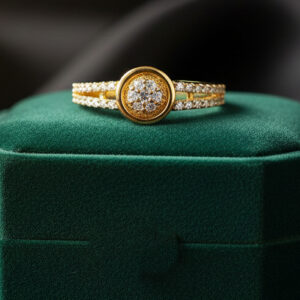 Golden Halo Tassel Ring - 22K Jewellery