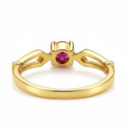 Crimson Crest Gold Ring - 22K Jewellery