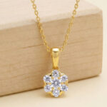 LUSTRE FLOWER DIAMOND PENDANT - 18K JEWELLERY