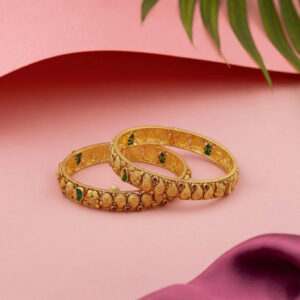 Rajwadi Paisley Gold Bangle - 22K Jewellery