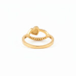 Halo Of Love Gold Ring - 22K Jewellery