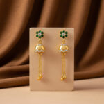 Anaya Green Gold Jhumki - 22K Jewellery
