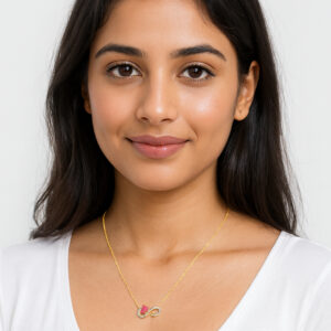 HEART INFINITY DIAMOND PENDANT - 18K JEWELLERY