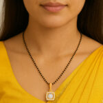 GOLDEN GRACE SQUARE DIAMOND PENDANT - 18K JEWELLERY