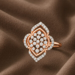 DIAMOND CLUSTER COCKTAIL RING - 18K JEWELLERY