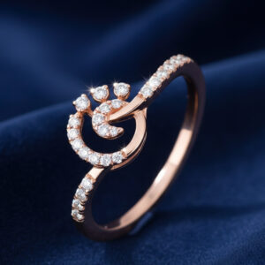 CRESCENT BLOOM DIAMOND RING - 18K JEWELLERY