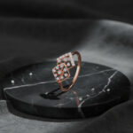 Twin Square Sparkle Diamond Ring - 18K Jewellery