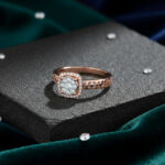 Sparkling Cushion Halo Diamond Ring - 18K Jewellery
