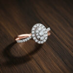 Rose Sparkle Diamond Ring - 18K Jewellery