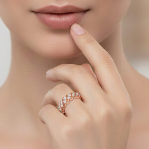 TWINKLING DIAMOND RING - 18K JEWELLERY