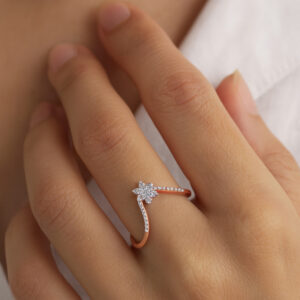 STARLIT SPARK DIAMOND RING - 18K JEWELLERY