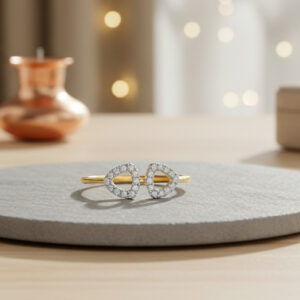 DELTA PAVE DIAMOND RING - 18K JEWELLERY