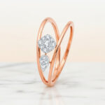 DUAL BLOOM DIAMOND RING - 18K JEWELLERY