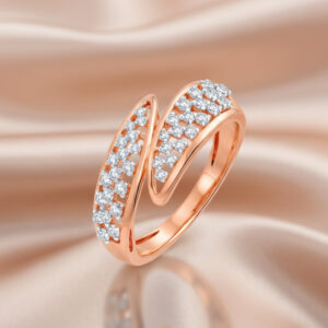 CROSSOVER DIAMOND RING - 18K JEWELLERY