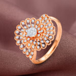 GOLDEN FLORET DIAMOND RING - 18K JEWELLERY