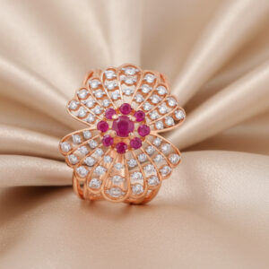CRIMSON CROWN DIAMOND RING - 18K JEWELLERY