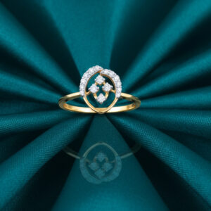 GLITTER ARC DIAMOND RING - 18K JEWELLERY