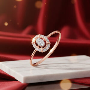 OVAL DIAMOND CLUSTER RING - 18K JEWELLERY