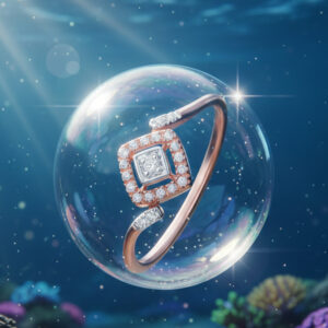 EMPRESS HALO DIAMOND RING - 18K JEWELLERY