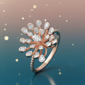 FLORAL BURST DIAMOND RING - 18K JEWELLERY