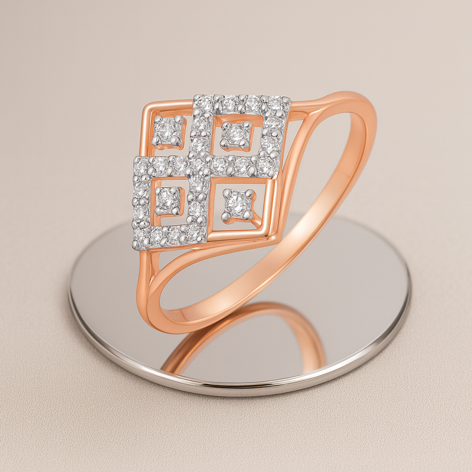 SHIMMER BLOCKS DIAMOND RING - 18K JEWELLERY SHIMMER BLOCKS DIAMOND RING - 18K JEWELLERY