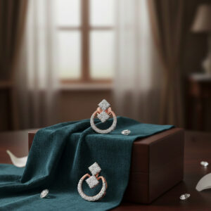 DIAMOND CASCADE STUDS - 18K JEWELLERY