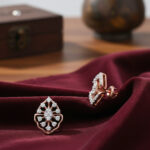 ORNATE PETAL DIAMOND STUDS - 18K JEWELLERY