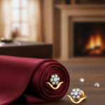 GOLDEN DEW DIAMOND STUDS - 18K JEWELLERY