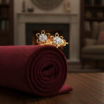 GOLDEN FLORA DIAMOND STUDS - 18K JEWELLERY